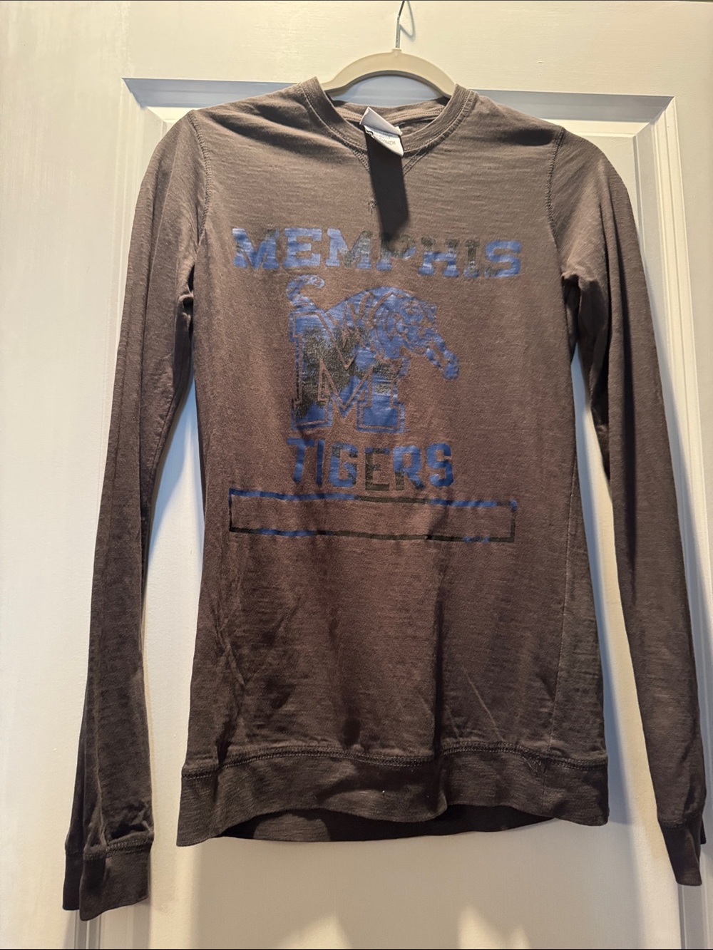 Knights Apparel Brown Long Sleeve Memphis Tigers Graphic Tee